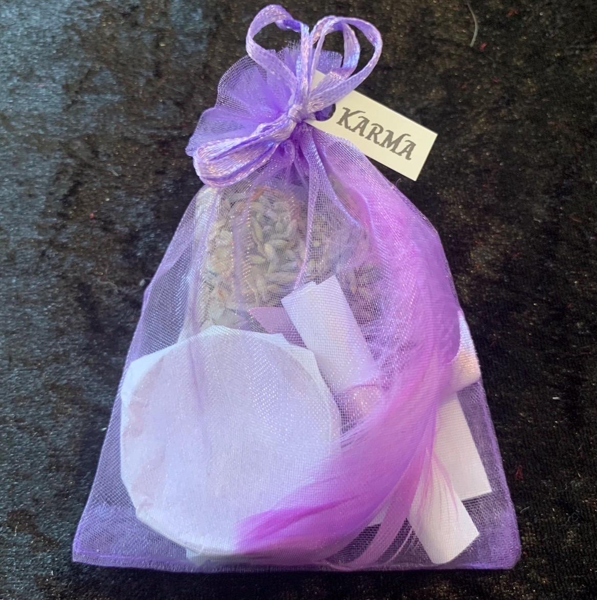 KARMA mini spell bag • real spell • witchcraft • pagan  • gift • spell magick  • magic • revenge • retribution