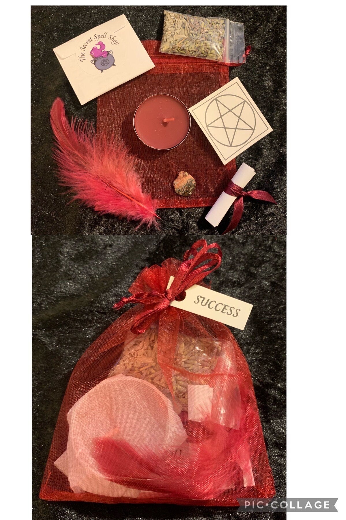 SUCCESS spell bag • real spell • witchcraft • pagan • gift • spell magick  • magic • new business • promotion - success spell kit - success