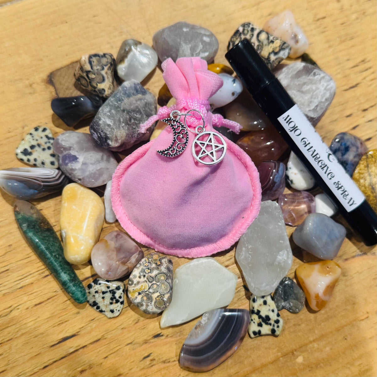 HEALTH MOJO BAG | charm pouch | ritual talisman | health and happiness | (includes spray)