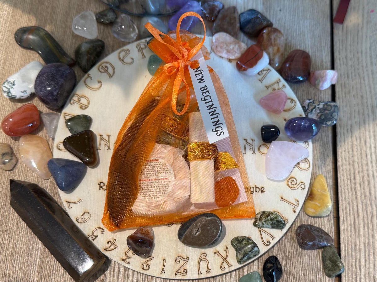 NEW BEGINNINGS mini spell bag • real spell • witchcraft • pagan •  gift • spell magick  • magic • fresh start