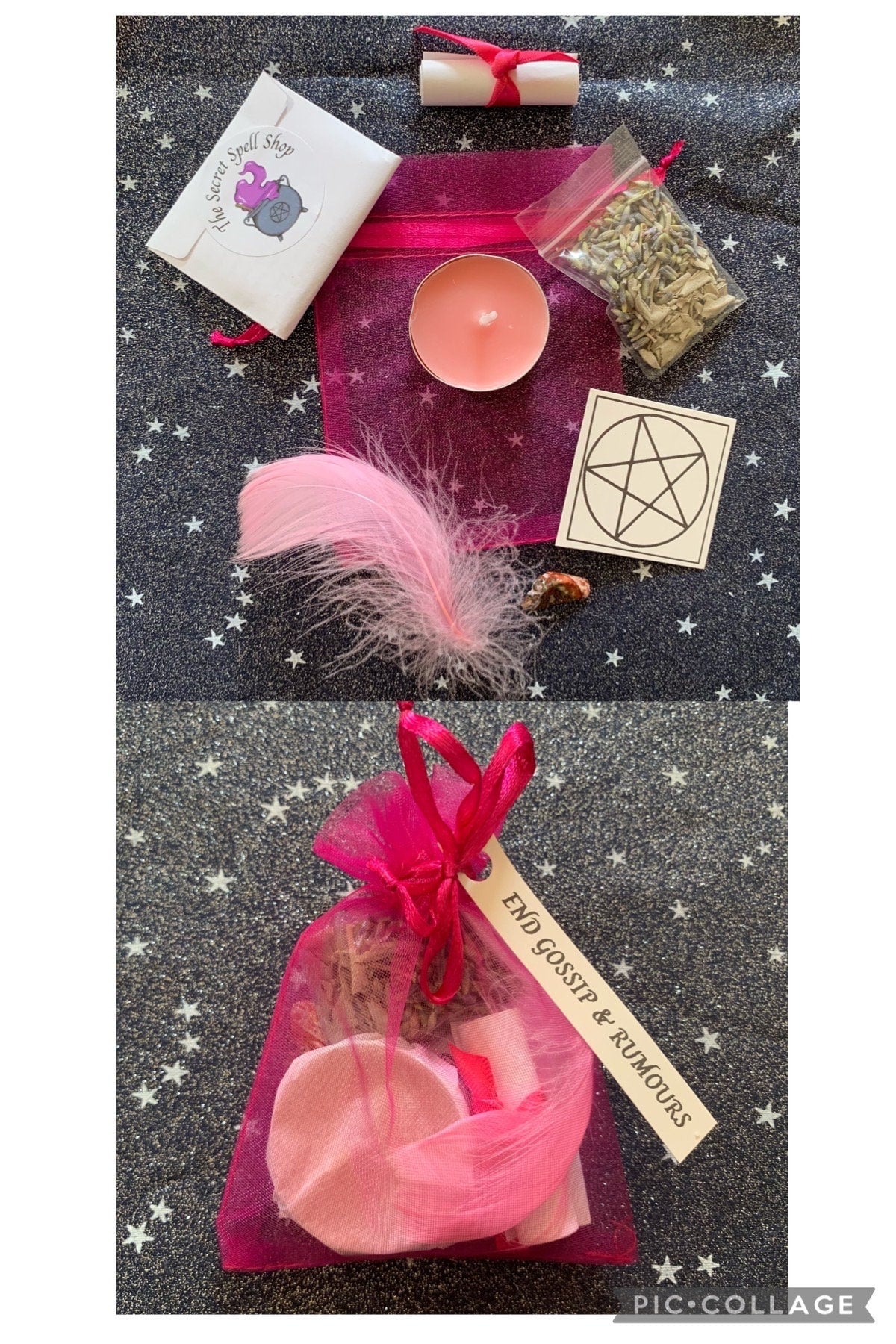 STOP GOSSIP mini spell bag • real spell • stop rumours • witchcraft • pagan • gift • spell magick  • magic