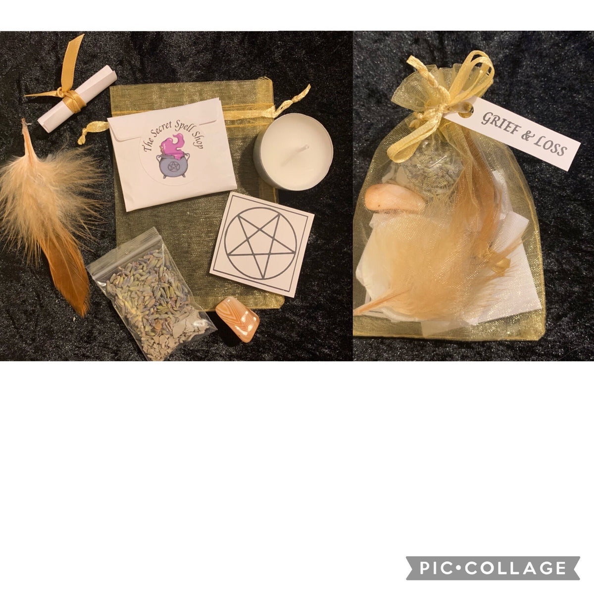 GRIEF and LOSS spell bag • real spell • witchcraft • pagan • gift • spell magick  • magic • Witch gift ~ witches spell ~ grief aid ~ funeral