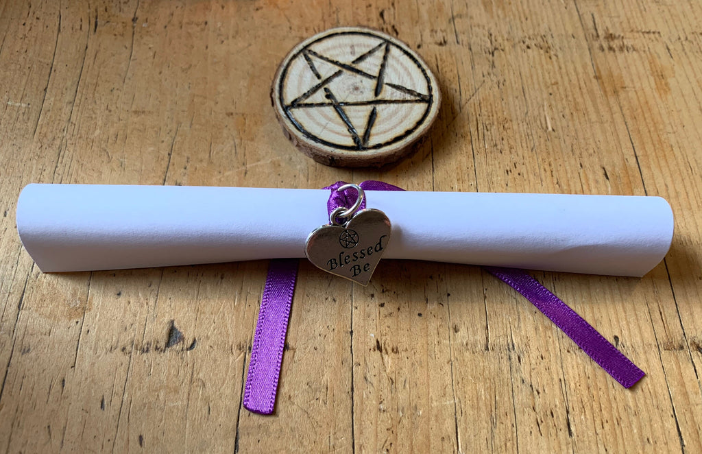 EASE ANXIETY SPELL kit • anti-anxiety spell • deluxe gift set • witchcraft • soy wax candle • relaxing bath salts • angel wing necklace