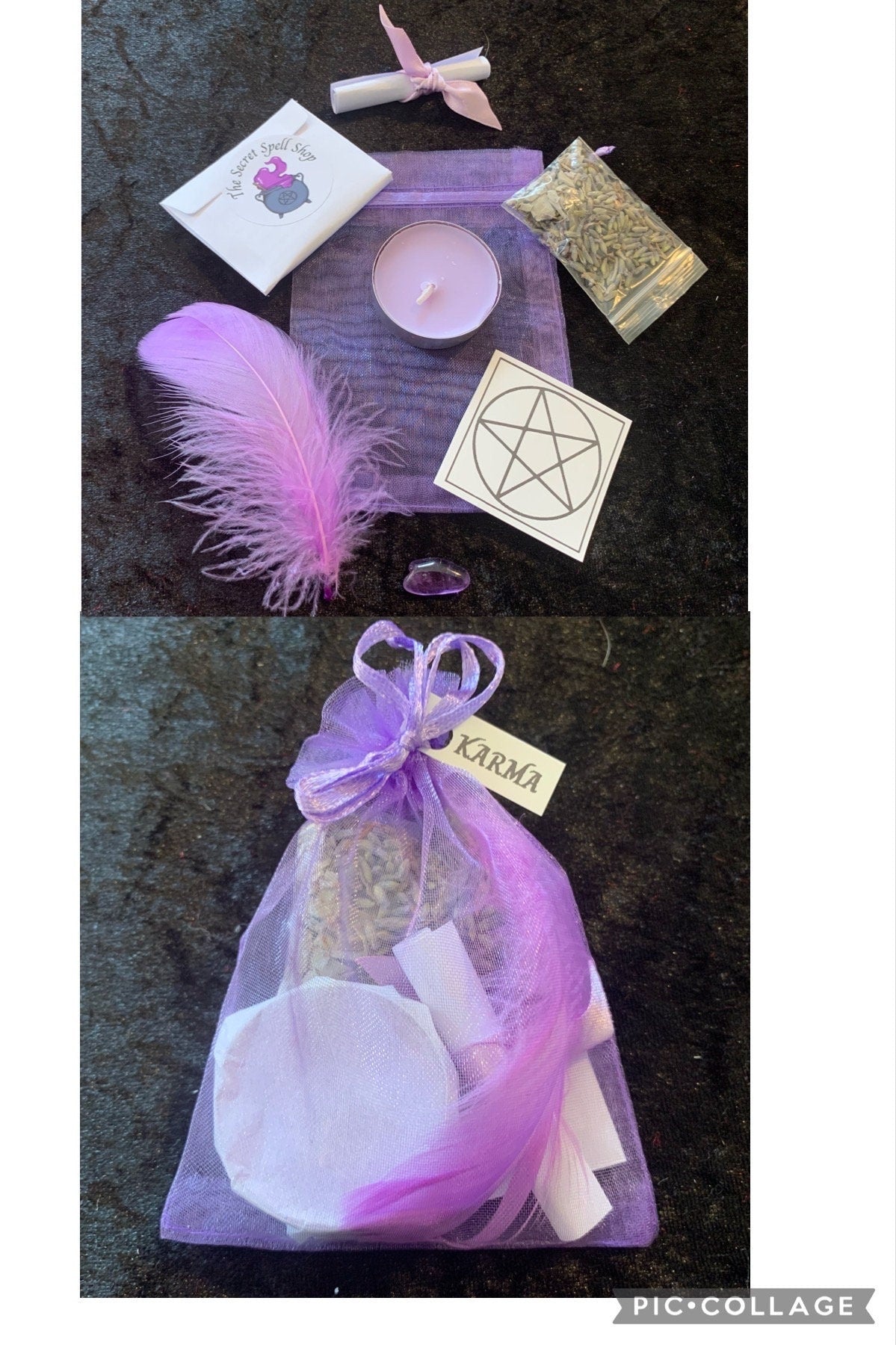 KARMA mini spell bag • real spell • witchcraft • pagan  • gift • spell magick  • magic • revenge • retribution