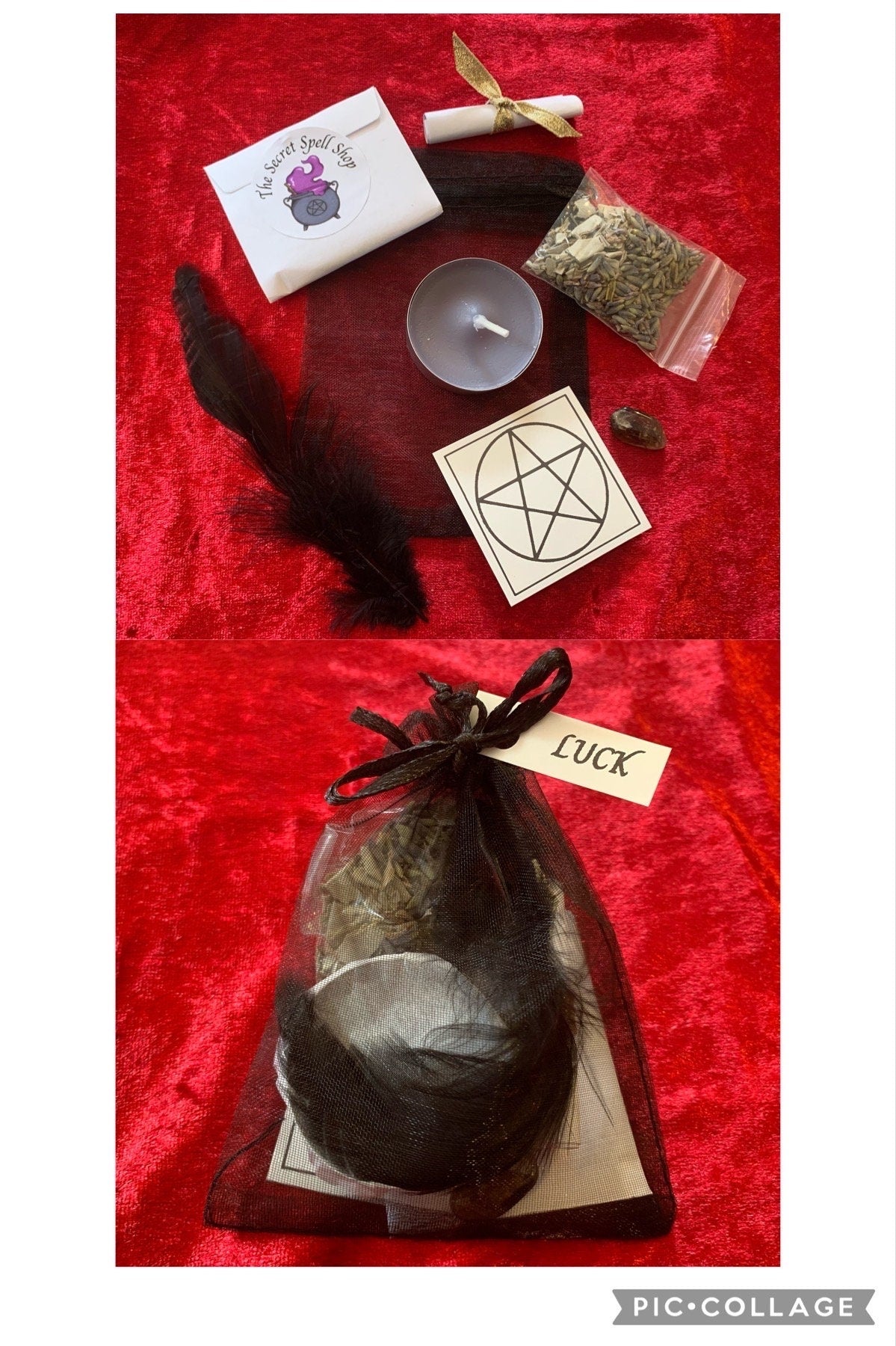 LUCK spell bag • real spell • witchcraft • pagan • gift • spell magick  • magic • lucky • fortune • good luck • Lady Luck - lucky spell kit