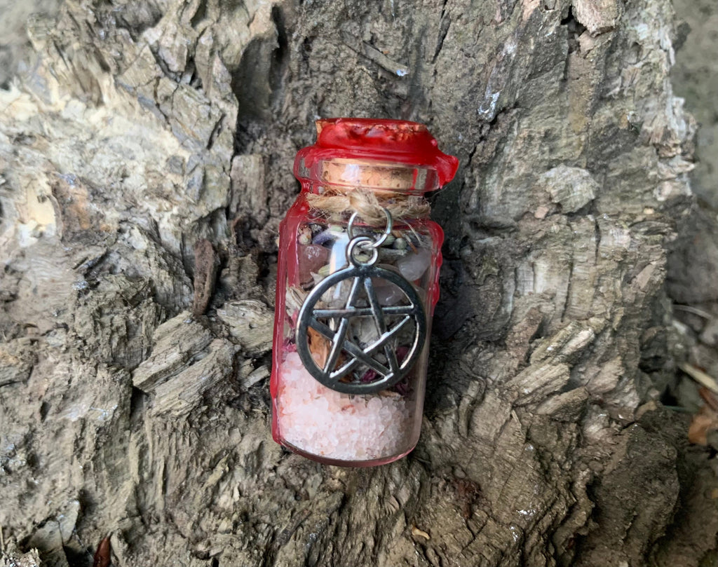 Self love spell jar • spell bottle • amulet • talisman • secret • charm • charm bottle • witch • ritual • alter • shrine • manifest