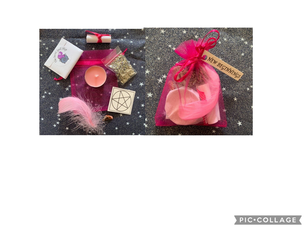 NEW BEGINNINGS mini spell bag • real spell • witchcraft • pagan •  gift • spell magick  • magic • fresh start