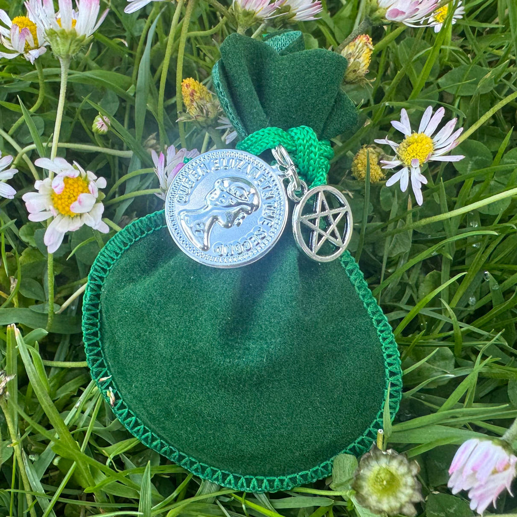 MONEY MOJO BAG | charm spell bag | attract wealth  | abundance talisman (includes spray)