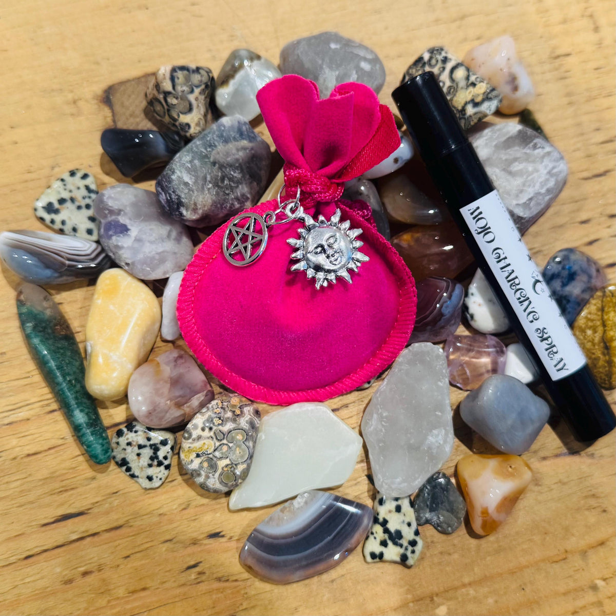 HAPPINESS MOJO Bag | charm spell bag | happy talisman | joy charm | witches charm